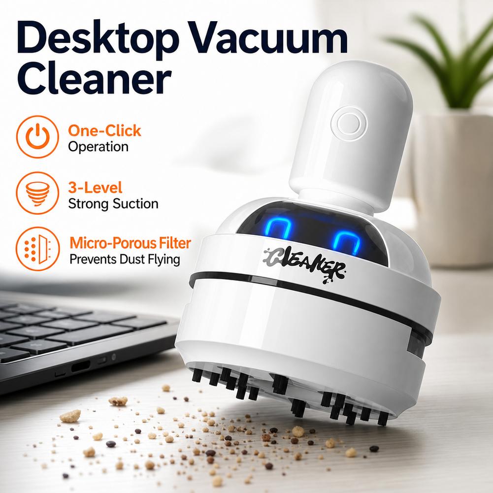 Quiet Desktop Mini Vacuum Clea - Mini Desktop Vacuum Cleaner For Eraser Dust review and price